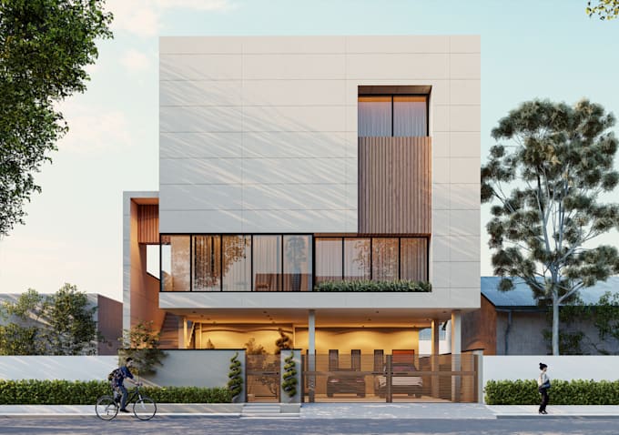 create beautiful building 3d exterior, interior modelling and rendering