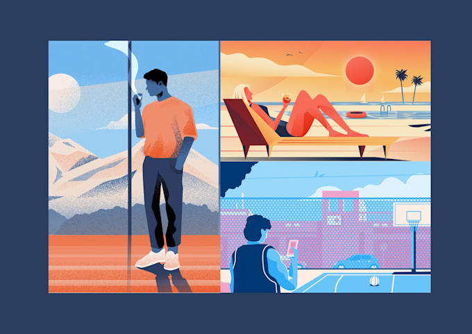 create beautiful illustration for your website