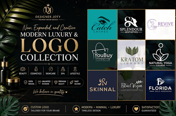 design a luxury beauty, skincare, cosmetics, or spa logo