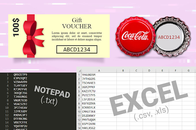 generate unique random promotional codes