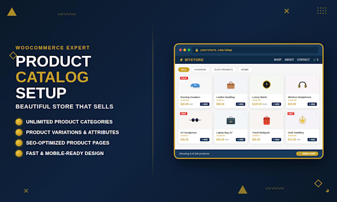 build ecommerce website online store with  woocommerce