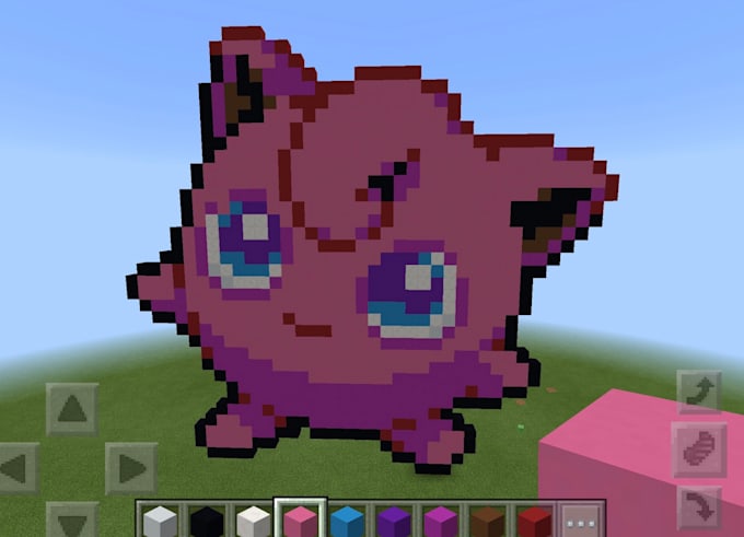 Build characters pixelized on minecraft bedrock by Minecraftpixel4 | Fiverr