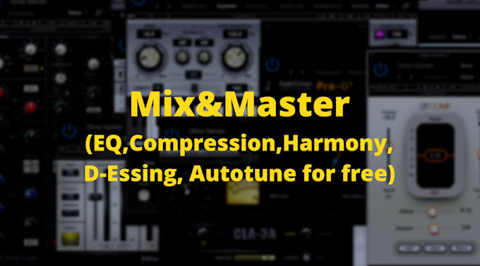 autotune and or mix master your vocals