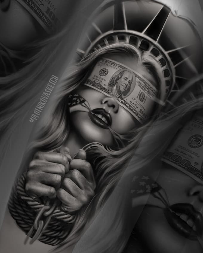 create an awesome tattoo design as a tattoo artist