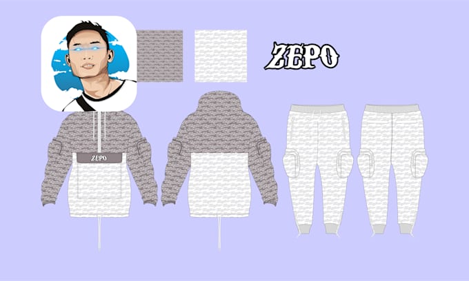 create windbreaker shorts, tracksuit set clothing design
