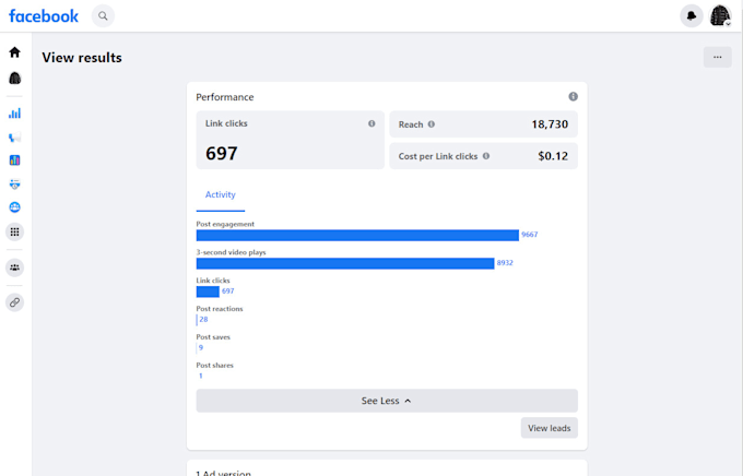 be your facebook ads and instagram ads manager