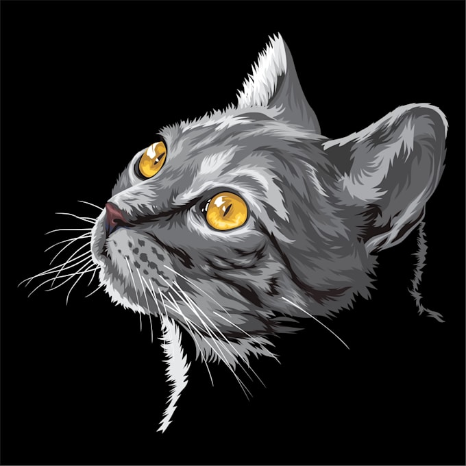 draw your pet or animal to realistic vector