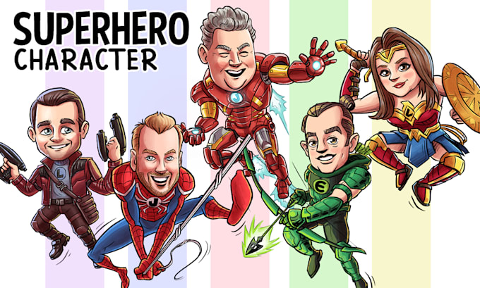 create your hero character in my comic style