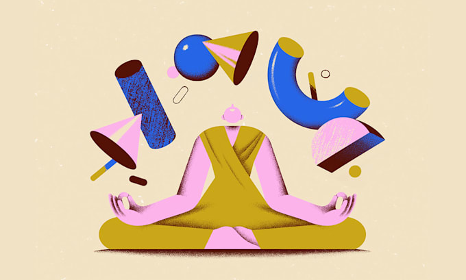 draw beautiful colorful flat illustrations