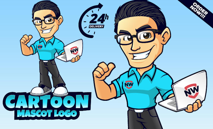 do modern mascot, characters, or animal cartoon business logo design