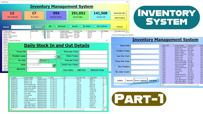 make attractive excel data entry form for you