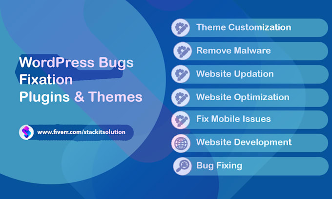 fix wordpress, plugins themes issues, errors and bugs