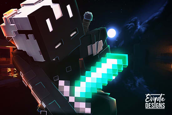 Minecraft Build Gfx Create a high quality minecraft gfx picture by Evqdedesigns | Fiverr