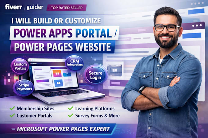 build or customize power apps portal or power pages website