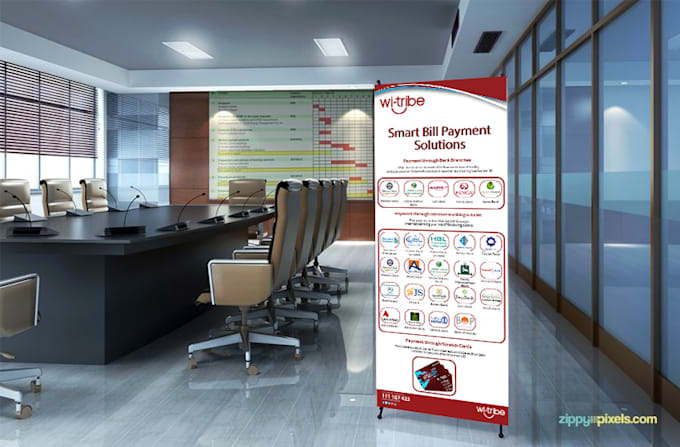 design premium roll up, banner, standee in 24 hrs