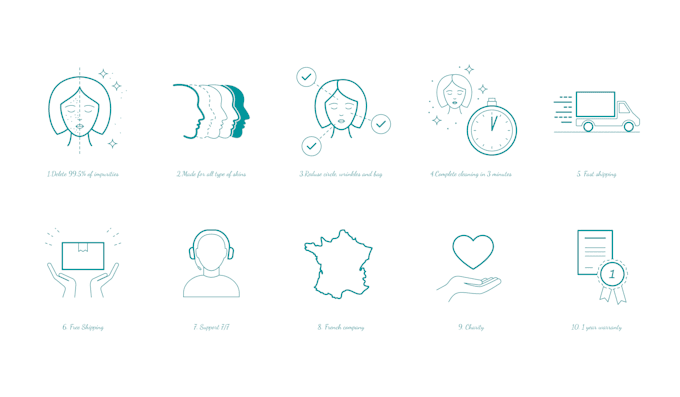 design an original set of icons or pictograms