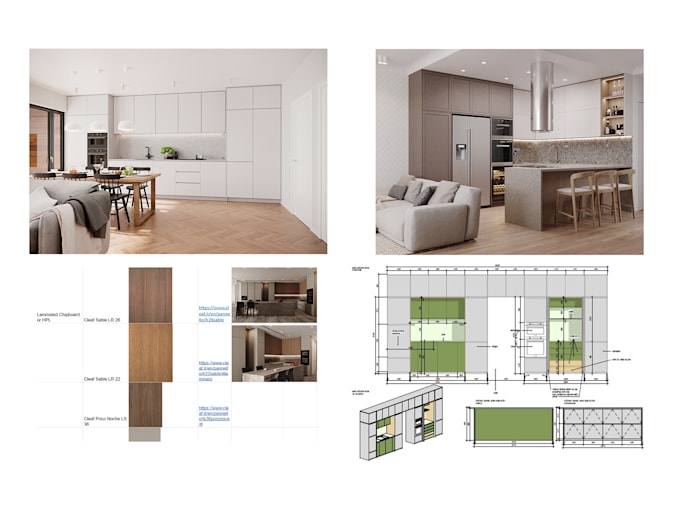 do kitchen redesign, interior render, floor plan