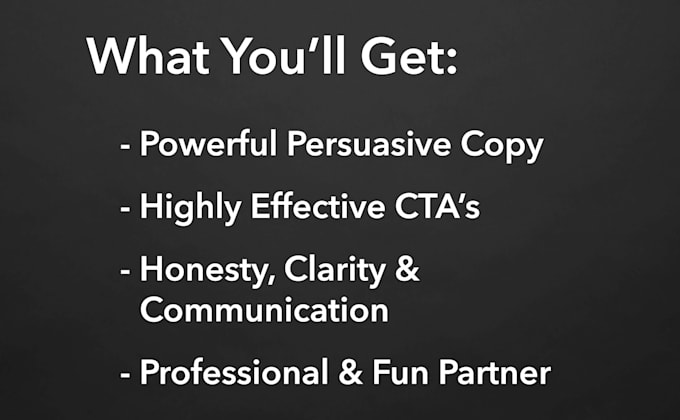 write persuasive copy for your landing page