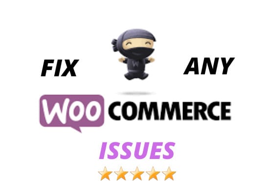 fix any woocommerce and wordpress errors or bugs