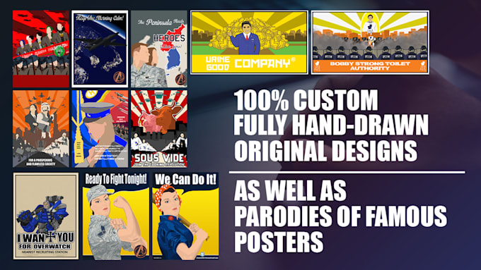 draw recruitment posters for you