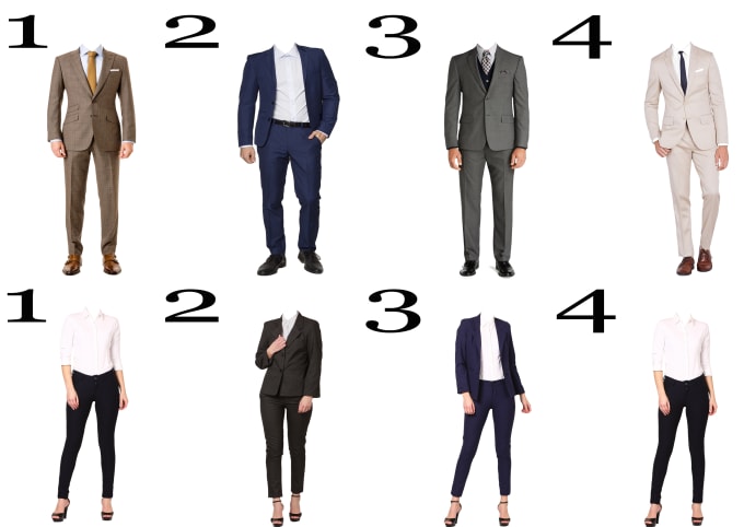 Do whole body formal attire for male and female photoshop by ...