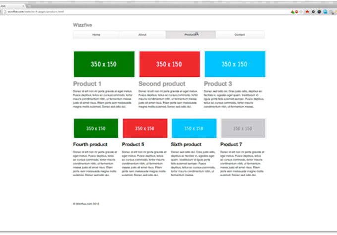 create a 4 page TEMPLATE for your business or personal site