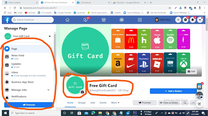 create and manage your facebook business page