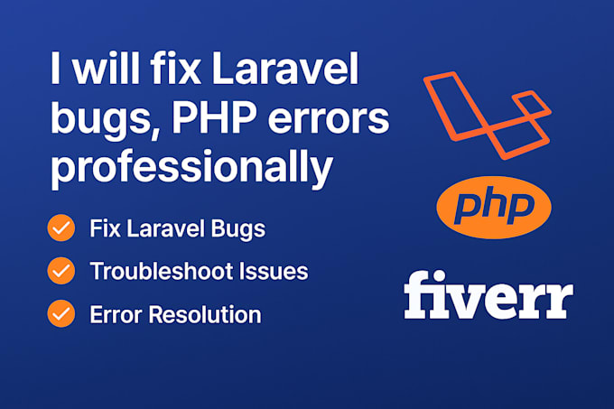 fix laravel bugs, PHP errors professionally
