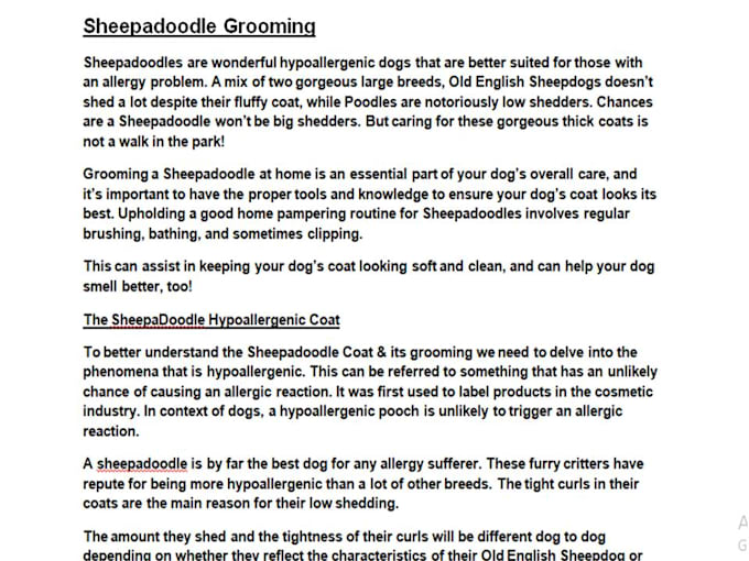 write dog articles and pet blog posts