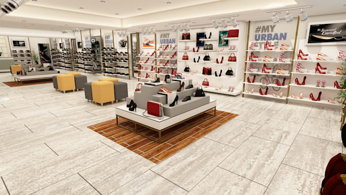 design retail store shop interior and exterior