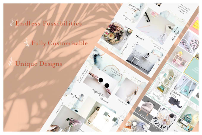 create aesthetic puzzle instagram feed