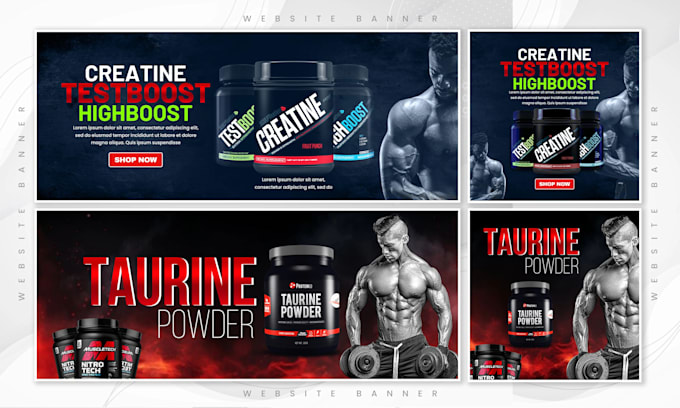 design stunning web banners, headers, and sliders