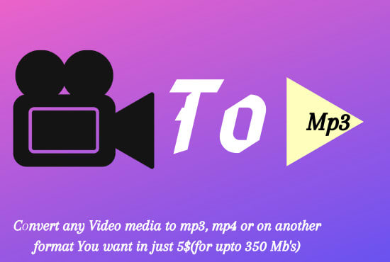 convert any video to mp3, mp4 or on another format