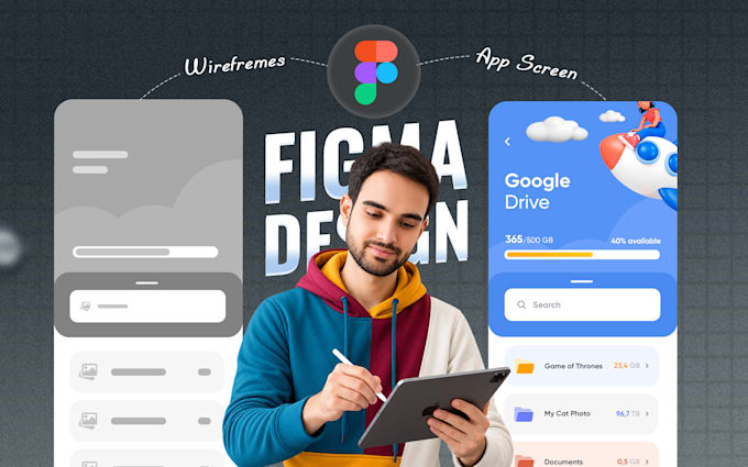 design mobile app UI UX in figma for ios and android