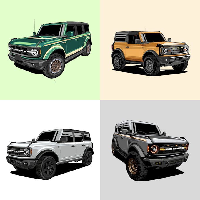 make your vehicle into vector art