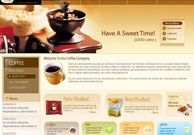 design/develop your website