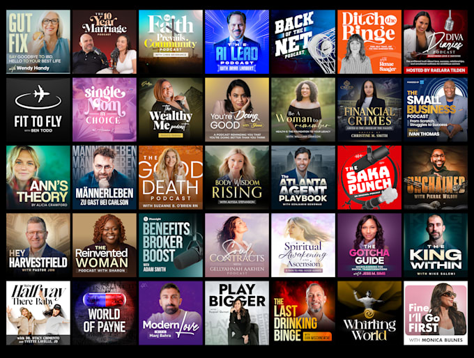 design a professional podcast cover art