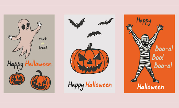 illustrate magic greeting card or postcard design