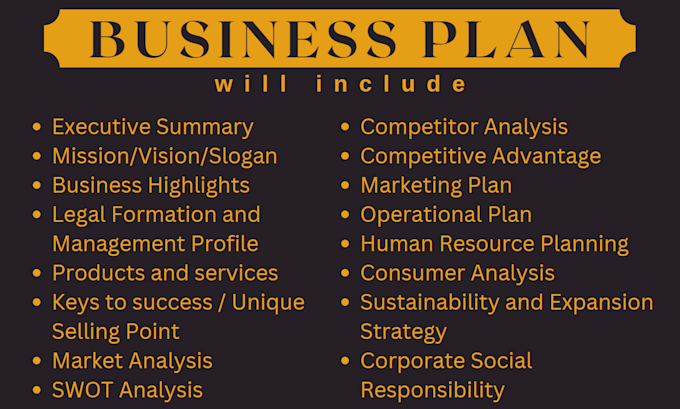 create a business plan with financial projections