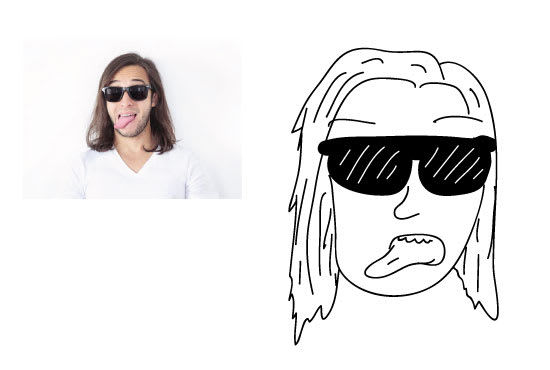 draw a hilariously ugly portrait of your face