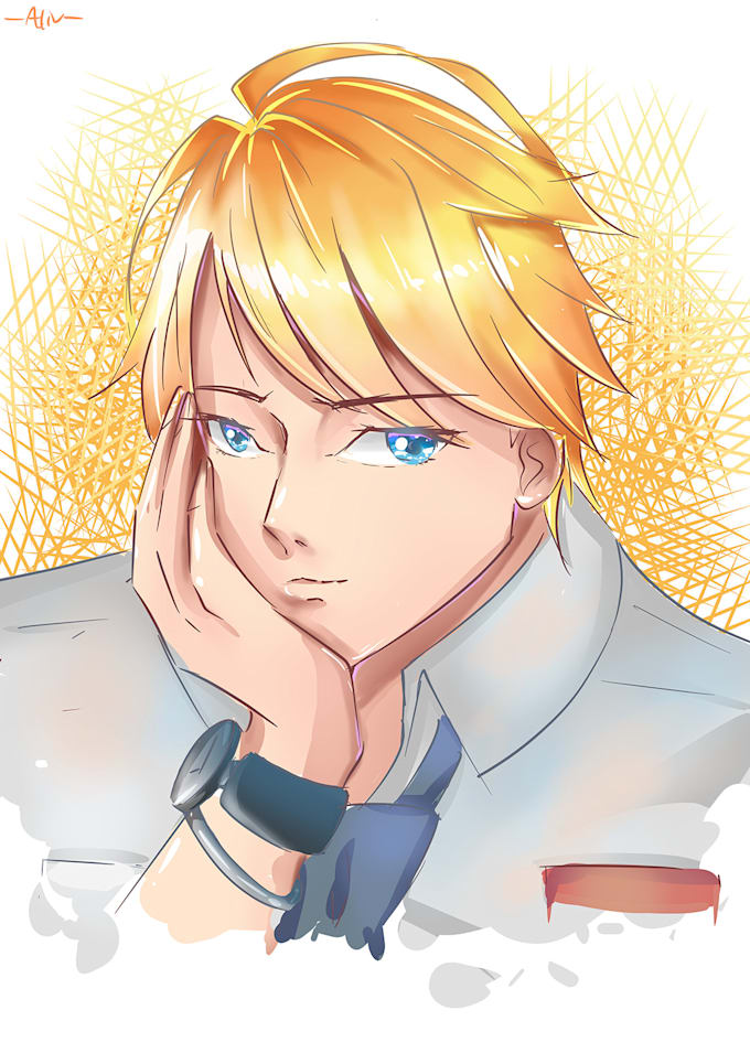 Draw ikemen looks like in anime and manga by Alivianhira | Fiverr