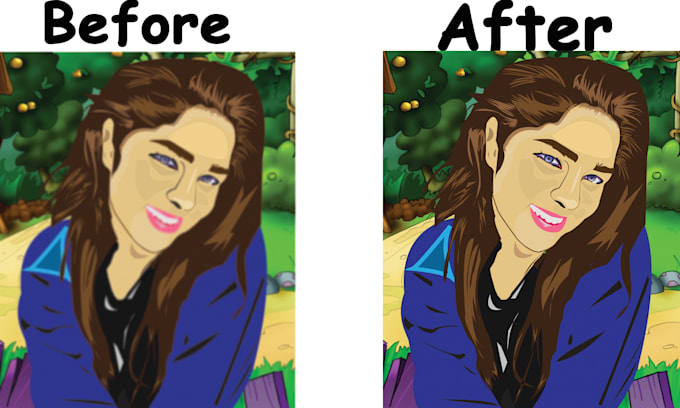 change raster image into vector, all format available