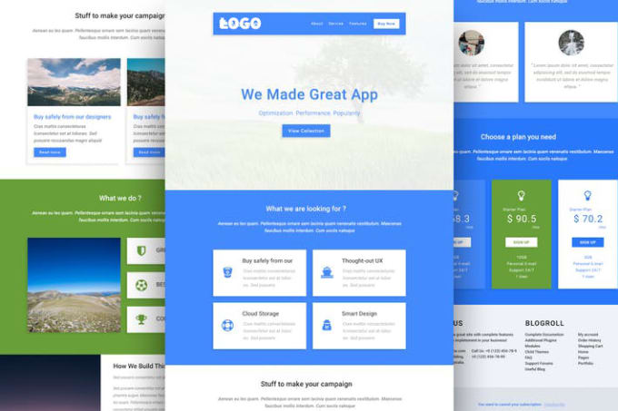 Create custom responsive html email templates for constant contact that