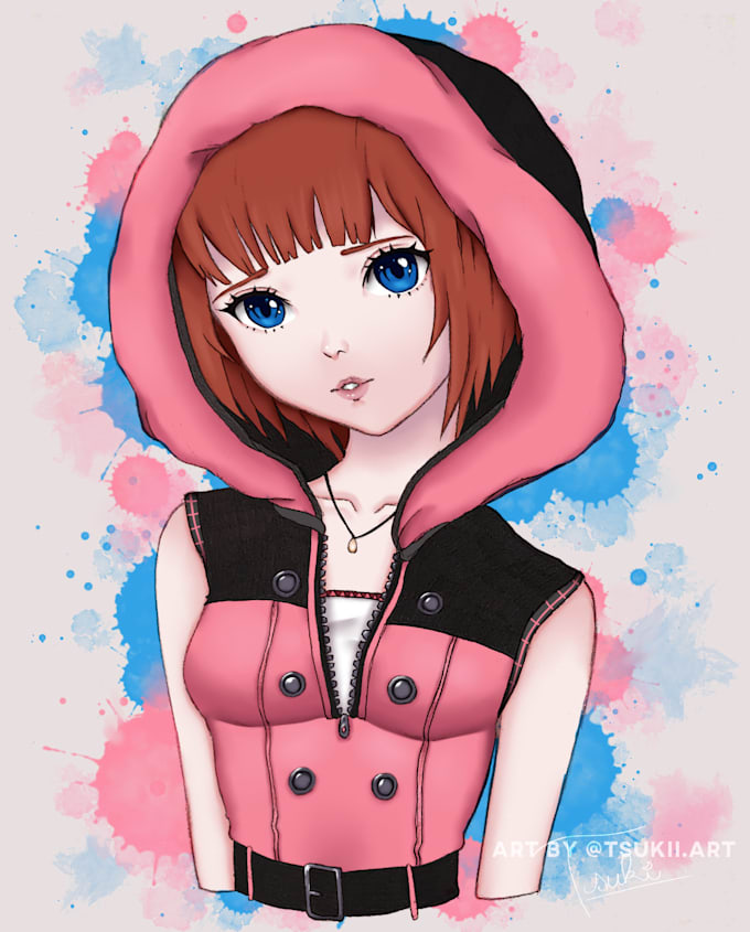 Draw fanart or original characters in my anime style by Tsukiiart | Fiverr