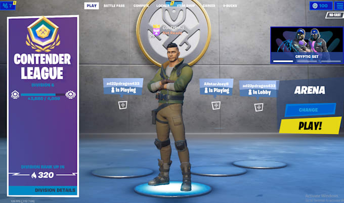 Giving You A Account In Contenders League Fortnite By Matt Curtis