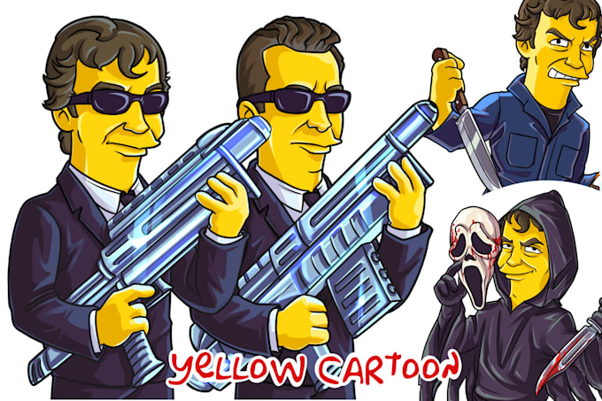 create a yellow cartoon character from your photo