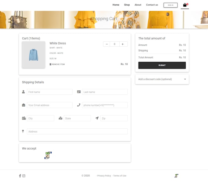 develop react js web app