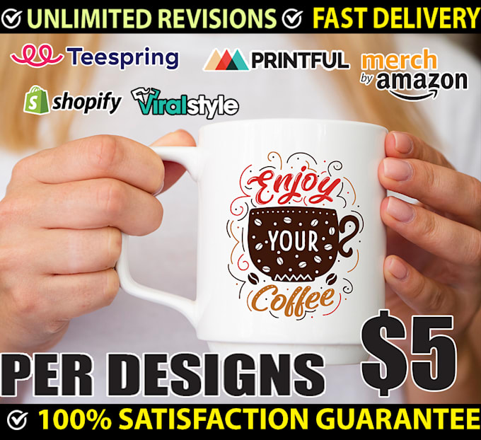 make custom coffee mug and cup design for you