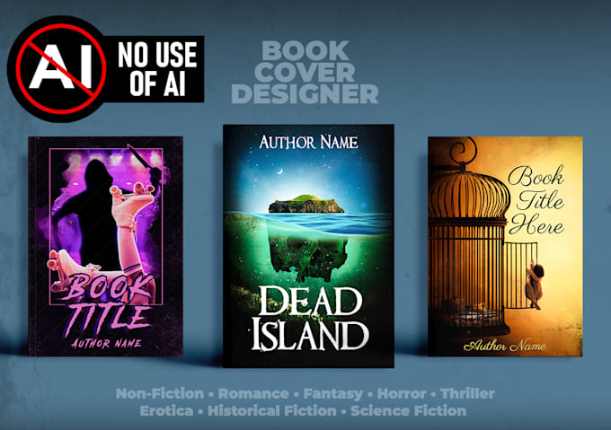 design a professional book cover no ai