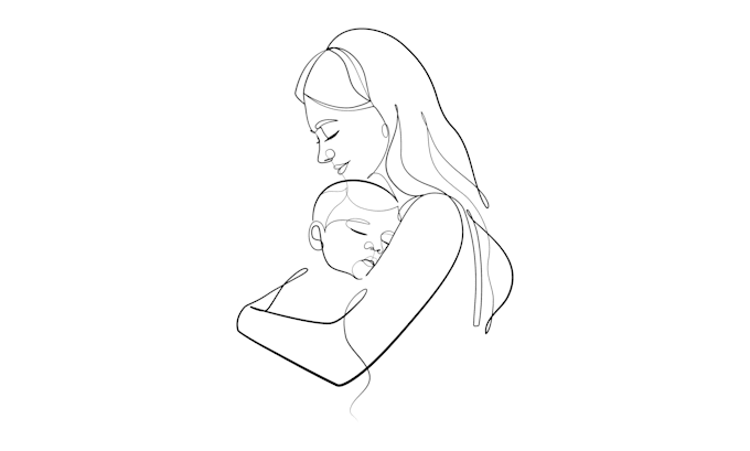 create luxury wedding line art portrait from your photo